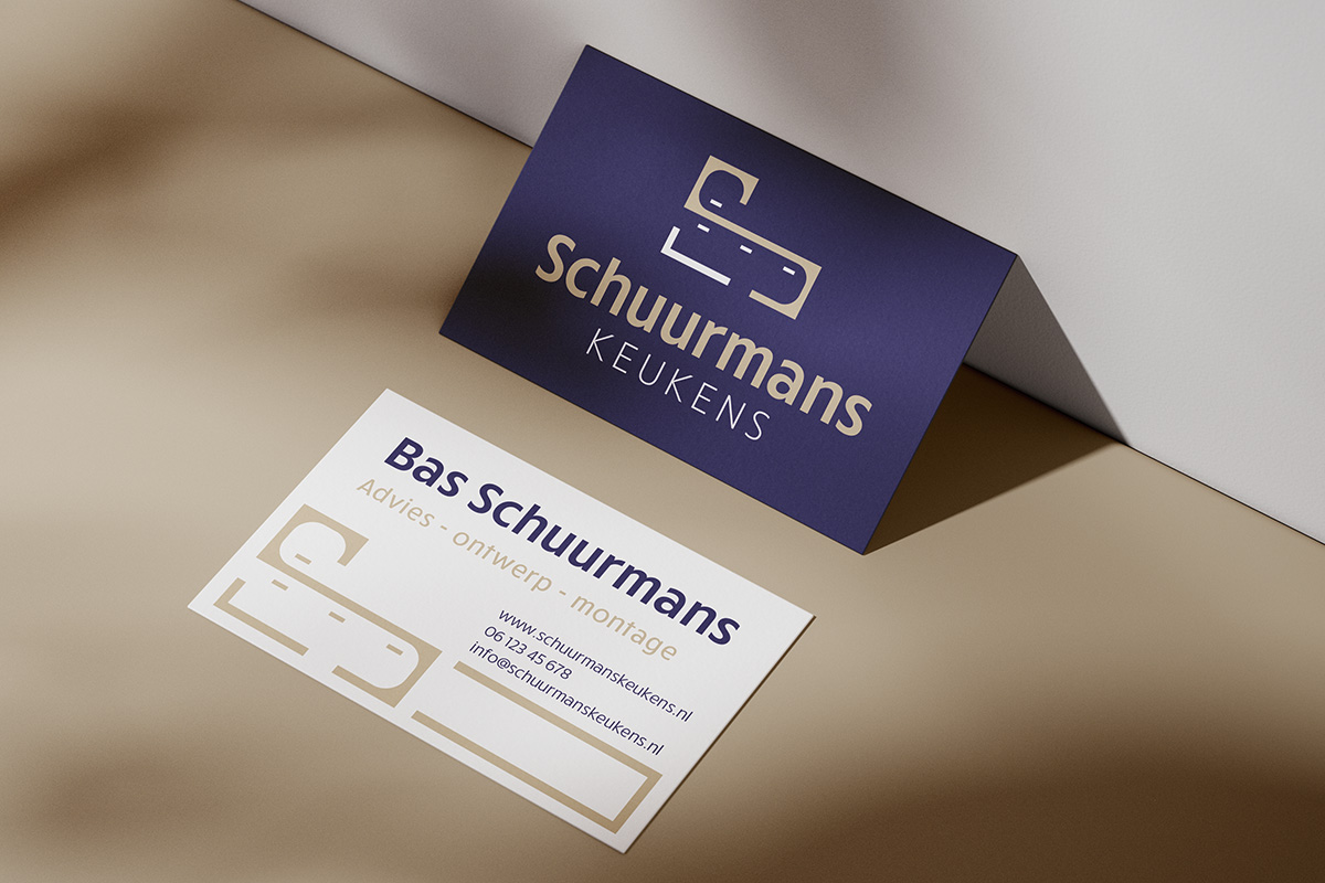Visitekaartje ontwerp - Schuurmans Keukens
